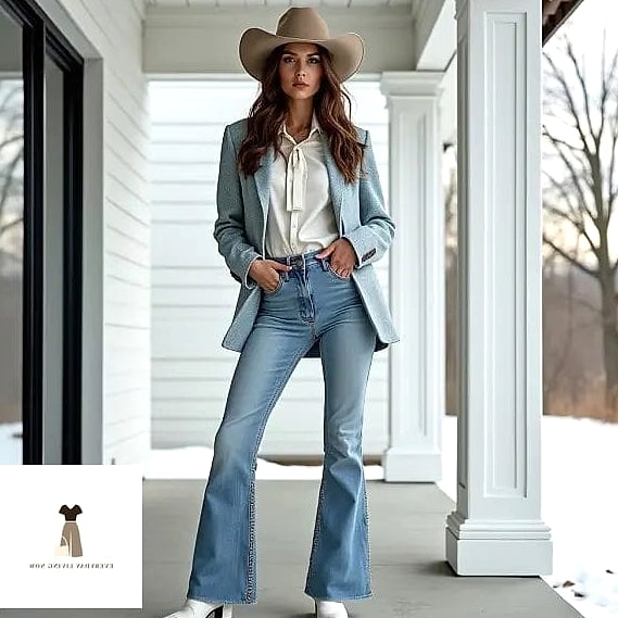 25 Outfit Vaquero Mujer That Will Transform Your Look 8 The All-Neutral Vaquero Ensemble