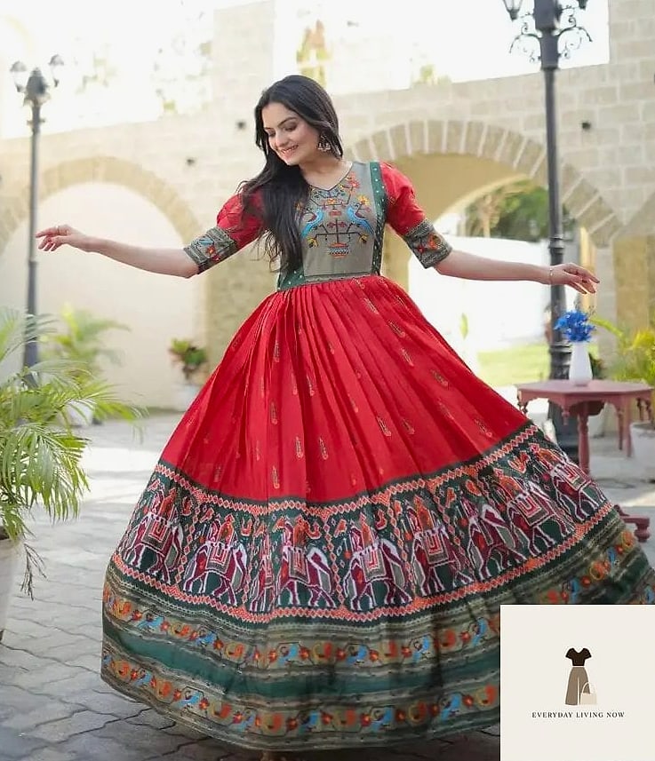 Anarkali Style Garba Dress