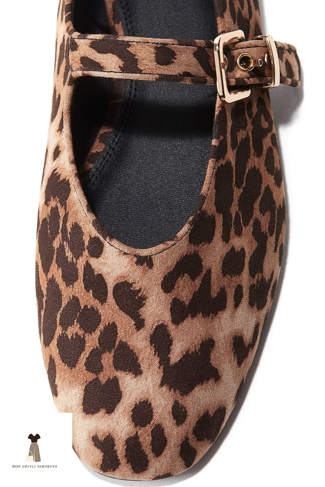 Animal Print Mary Janes with Denim