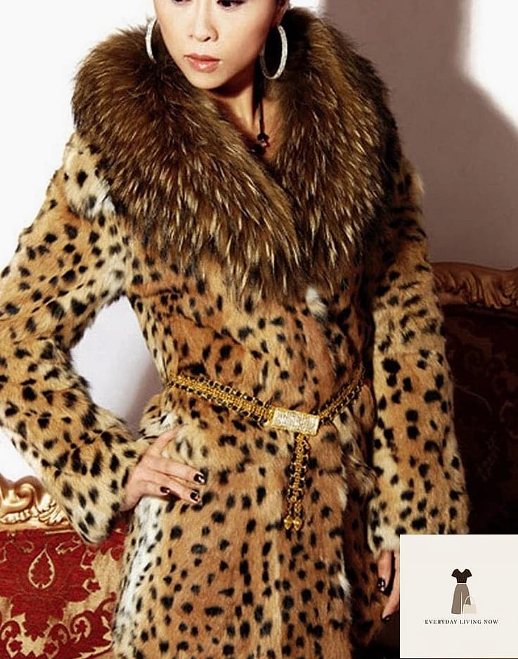 Animal Print Base With a Neutral Fur Coat