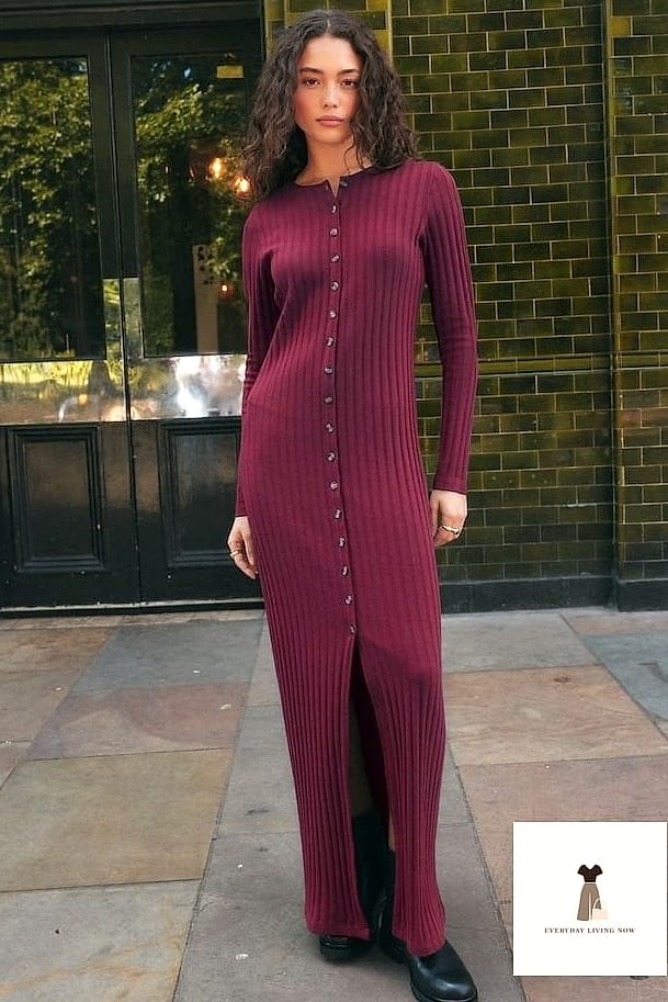 The Athletic Dress in Burgundy