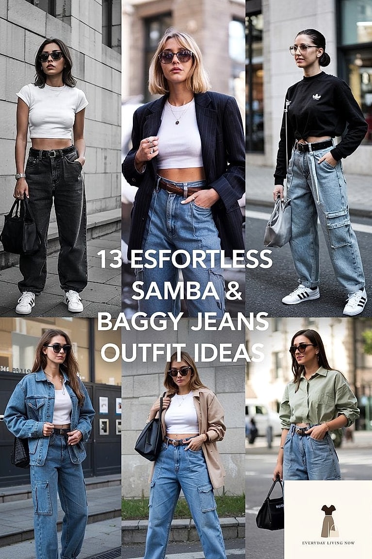 30 Samba Outfit That Will Make You Book Your Appointment Immediately 2 The Baggy Jeans and Cropped Hoodie Combo