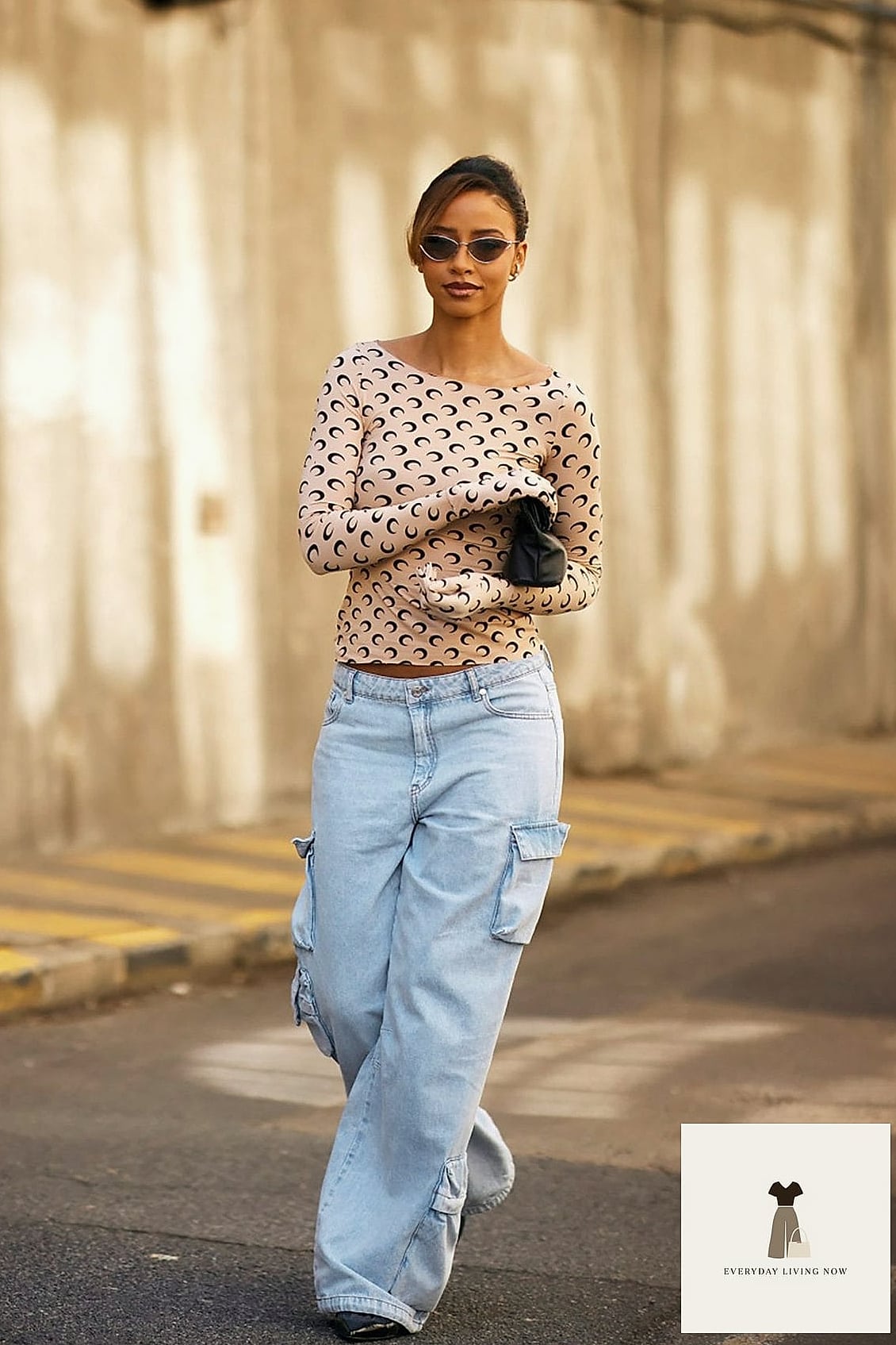 Baggy Jeans with a Bandeau Top