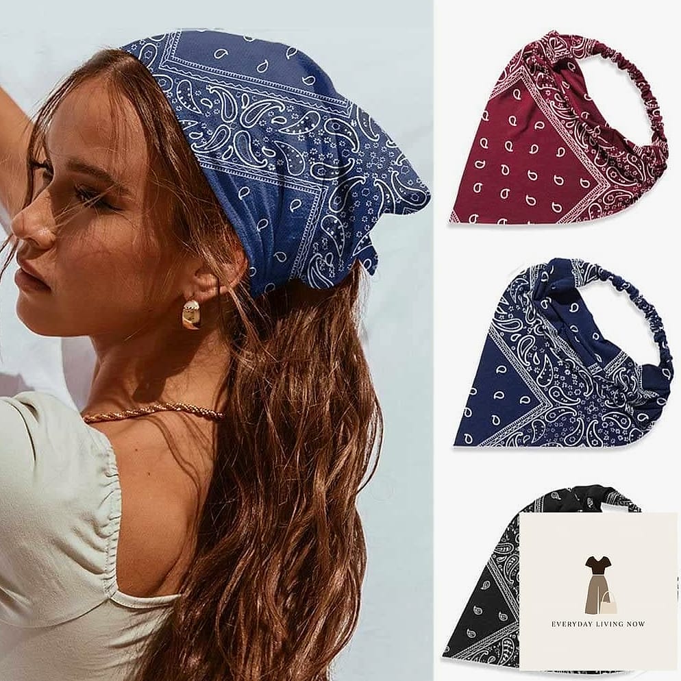 22 Bandana Outfit Worth Pinning Immediately 23 Bandana Hair Scarf With Vintage Sunglasses