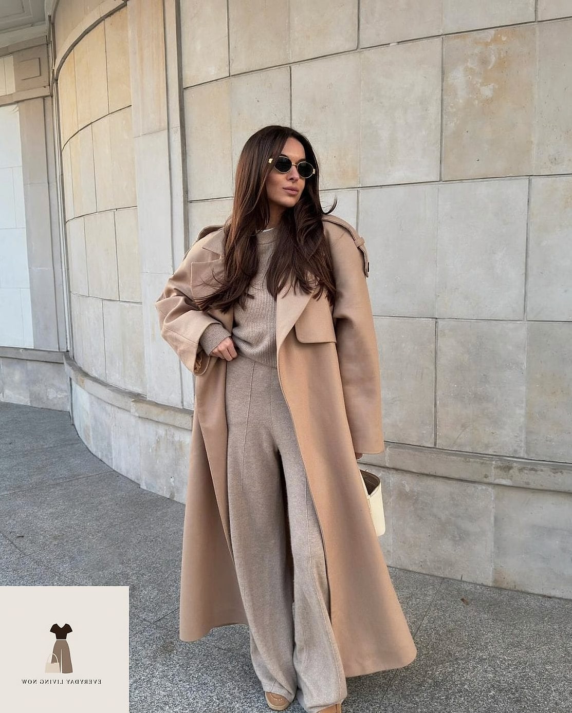 30 Beige Pants Outfit You Need to Try Next 3 Beige Pants and a Chunky Knit Sweater