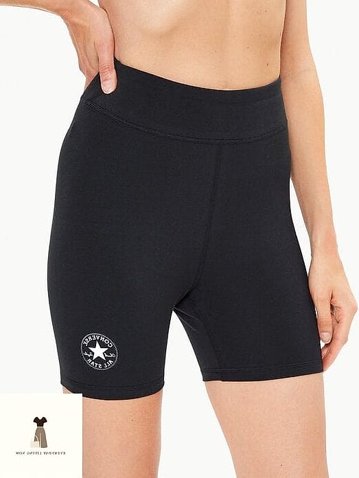 Biker Shorts and Oversized Hoodie