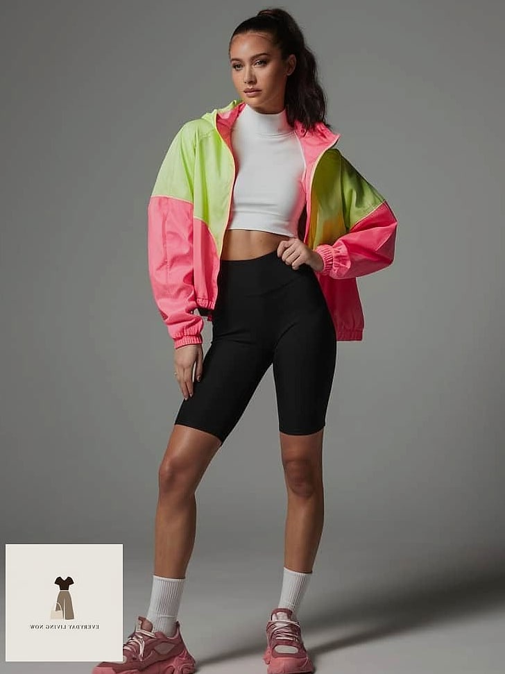 29 Rainy Day Outfit That Are Breathtakingly Beautiful 10 Biker Shorts Under An Oversized Sweater