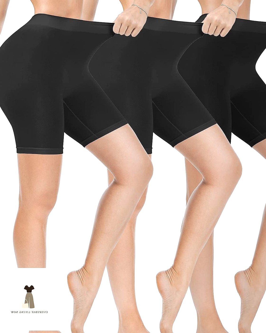Biker Shorts Under a Slip Dress