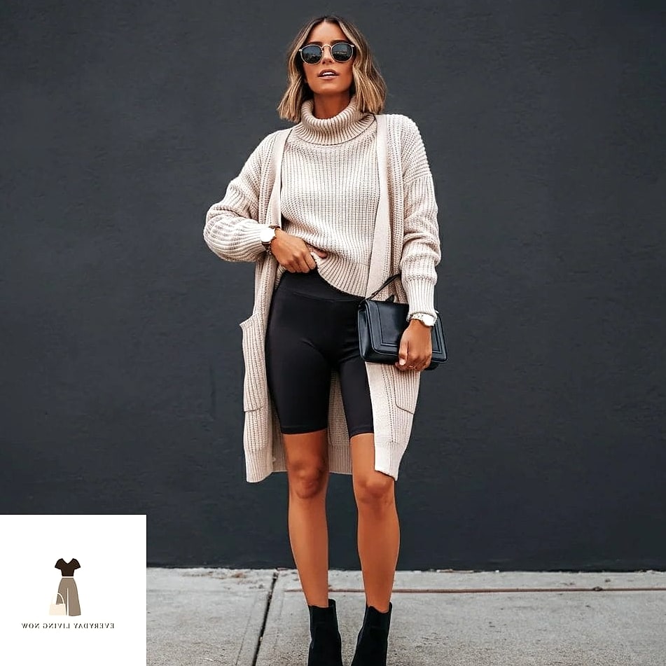 Biker Shorts and a Turtleneck
