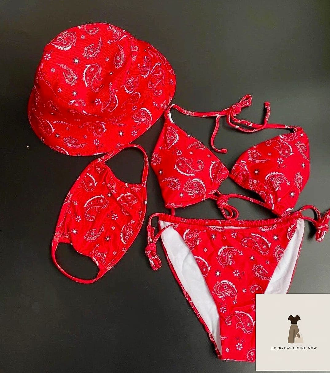 22 Bandana Outfit Worth Pinning Immediately 20 Bikini Cover-Up With a Bandana Skirt