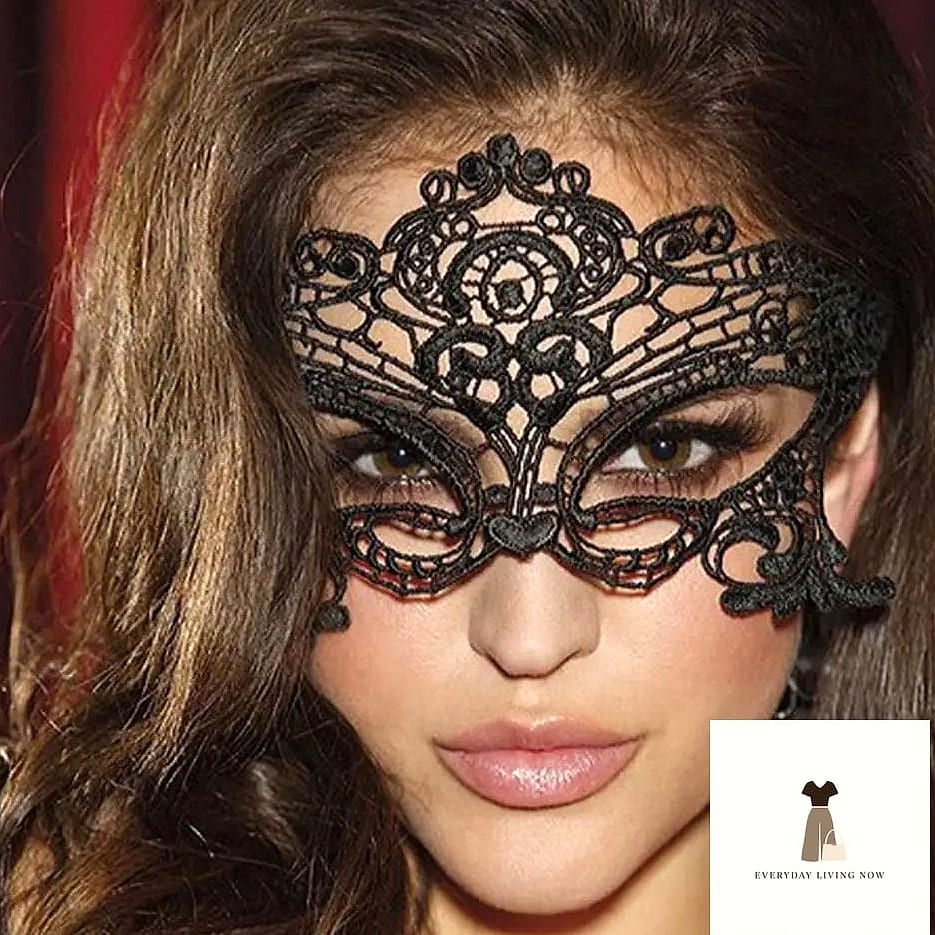 25 Masquerade Outfit Ideas You Need to Try Next 10 Black Lace Bodycon with a Statement Mask