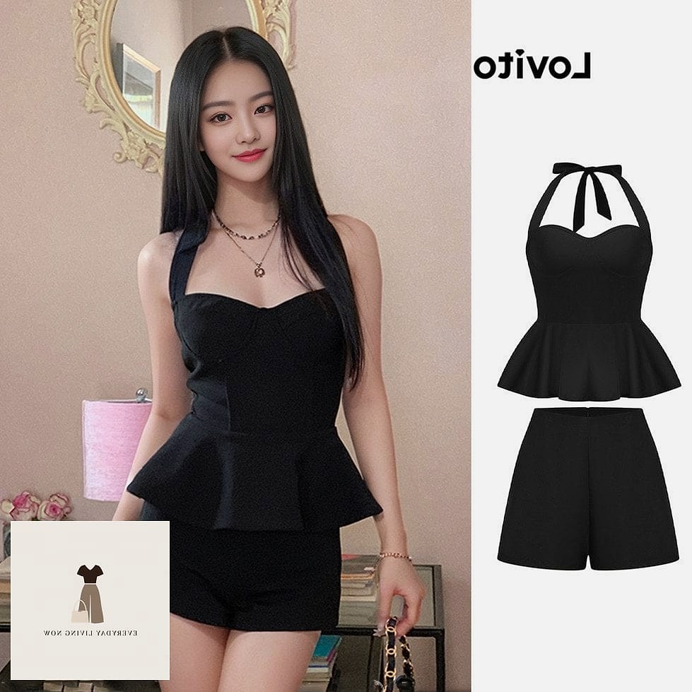 30 Black Shorts Outfit Every Woman Needs to See 20 Black Shorts With a Structured Vest