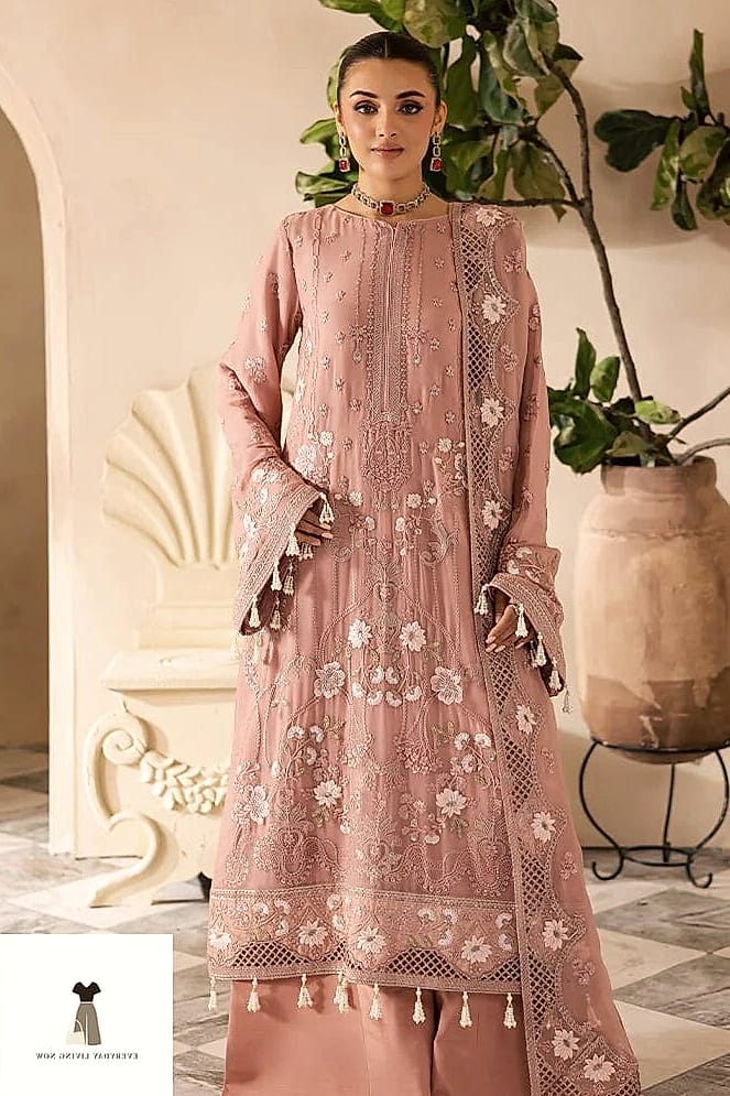 Blush Pink Kaftan for a Soft, Romantic Look