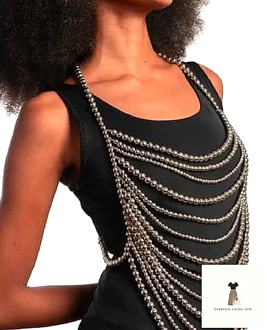 22 Carnival Outfit That Are Trending Right Now 3 Body Chain Over a Monokini
