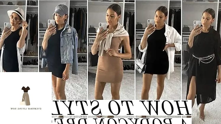 Bodycon Dress with a Cropped Denim Jacket
