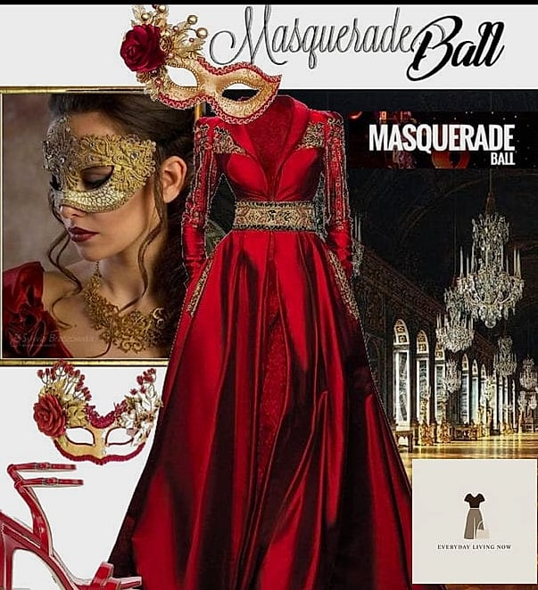 25 Masquerade Outfit Ideas You Need to Try Next 15 Bold Red Gown for Maximum Drama
