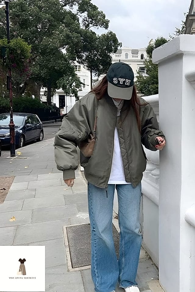 Bomber Jacket and Crossbody Bag