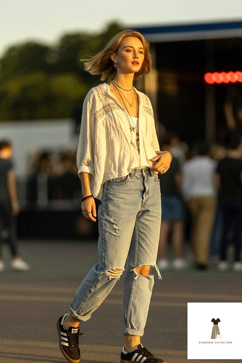 Boyfriend Jeans and a Fitted Cardigan