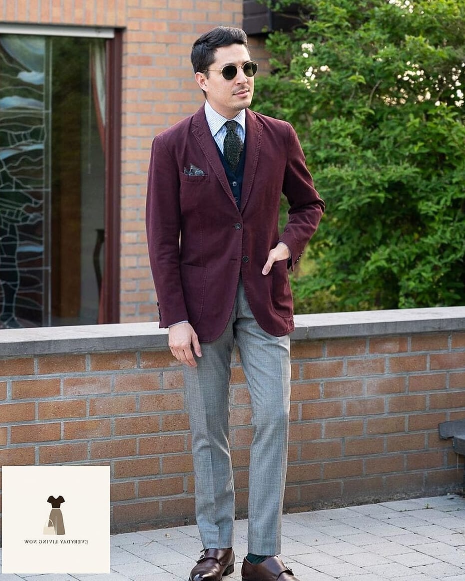The Burgundy Blazer Over Everything