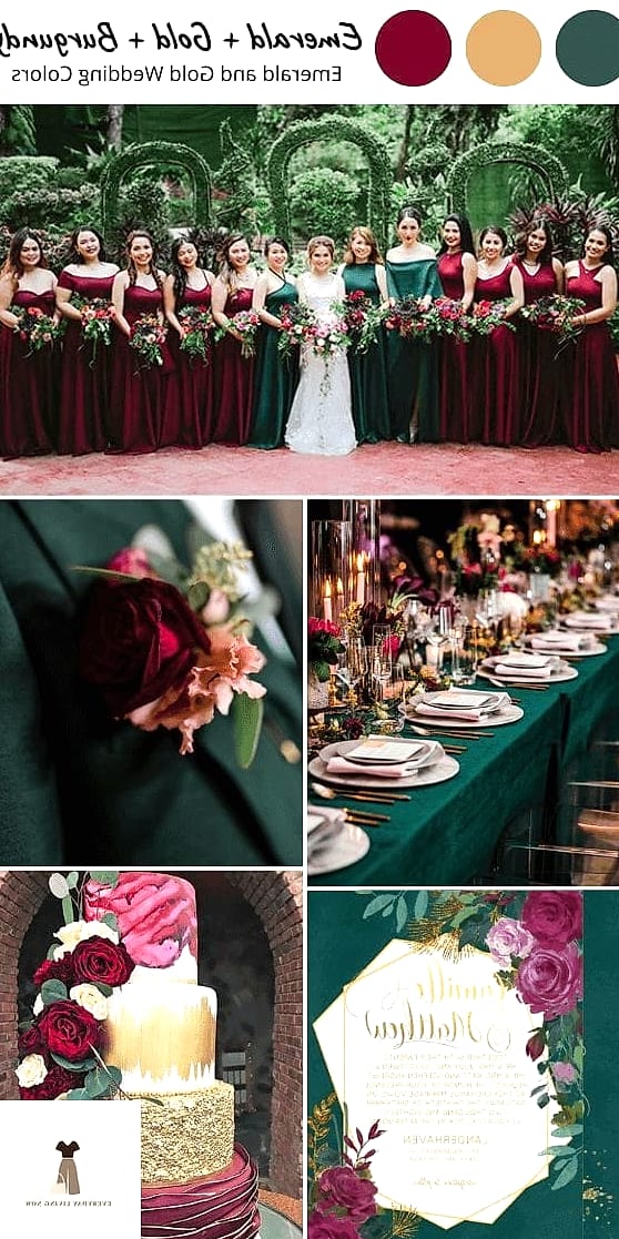 The Burgundy and Forest Green Pairing