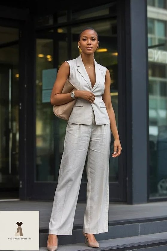 The Business Casual Linen Look