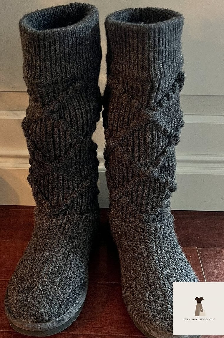 Cable Knit Sweater and Leather Leggings