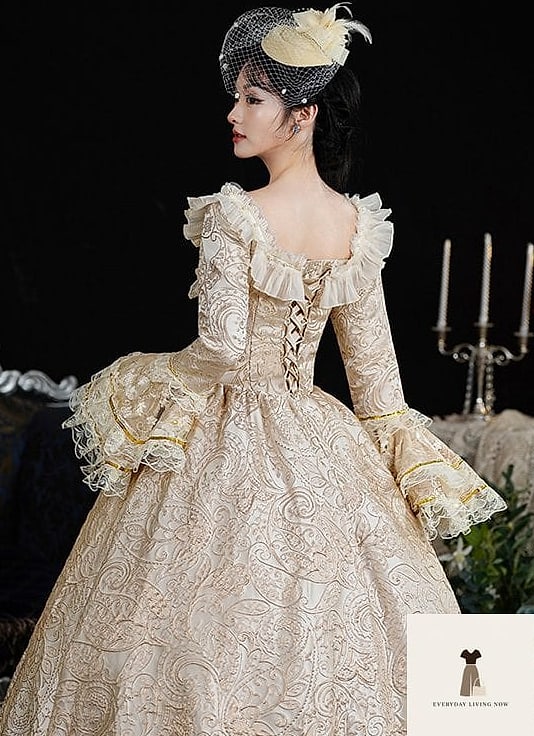25 Masquerade Outfit Ideas You Need to Try Next 11 Champagne Satin Slip with Lace Mask
