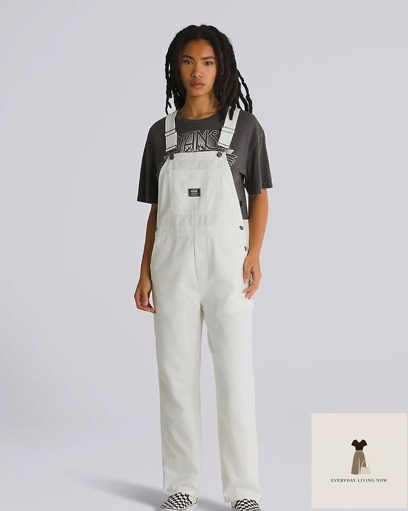 24 Vans Outfit You Need to Try Next 24 Checkerboard Vans With Overalls
