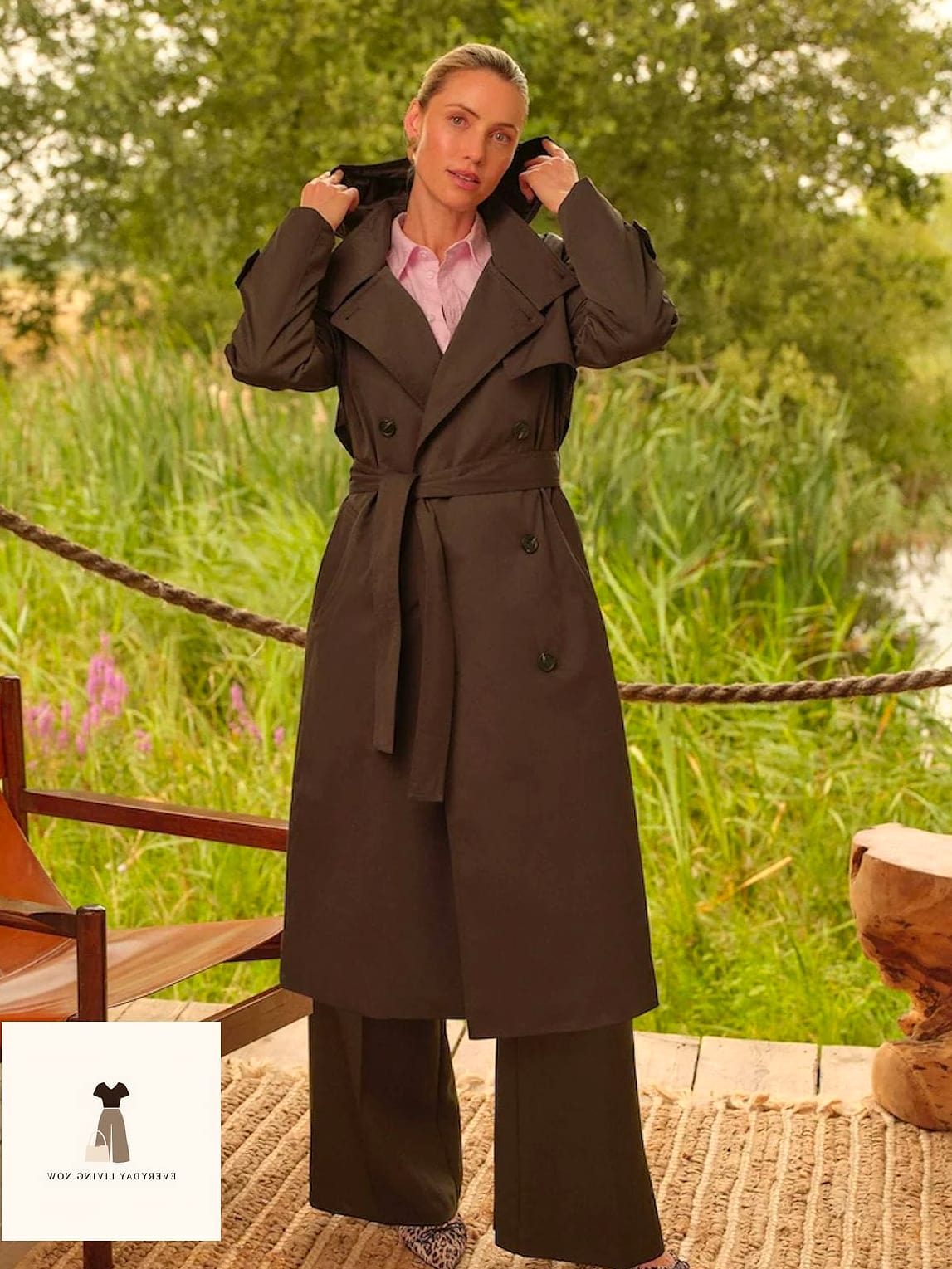 The Chocolate Brown Trench Over Everything