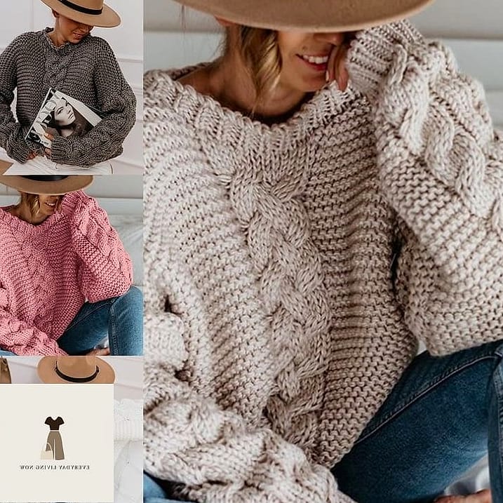 Chunky Knit Cardigan as a Jacket