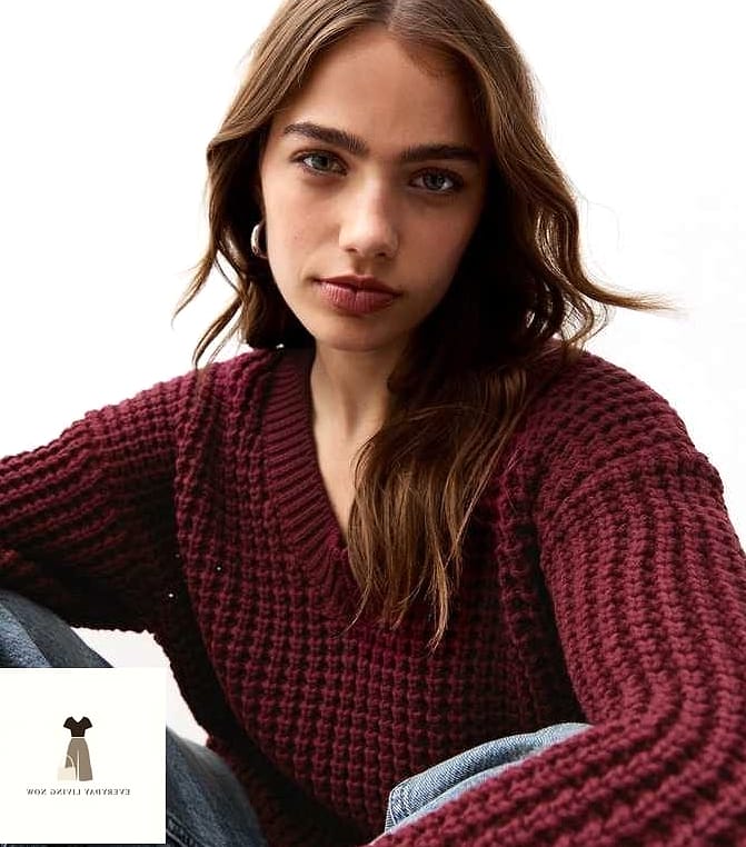 Chunky Knit Sweater and Wide-Leg Trousers