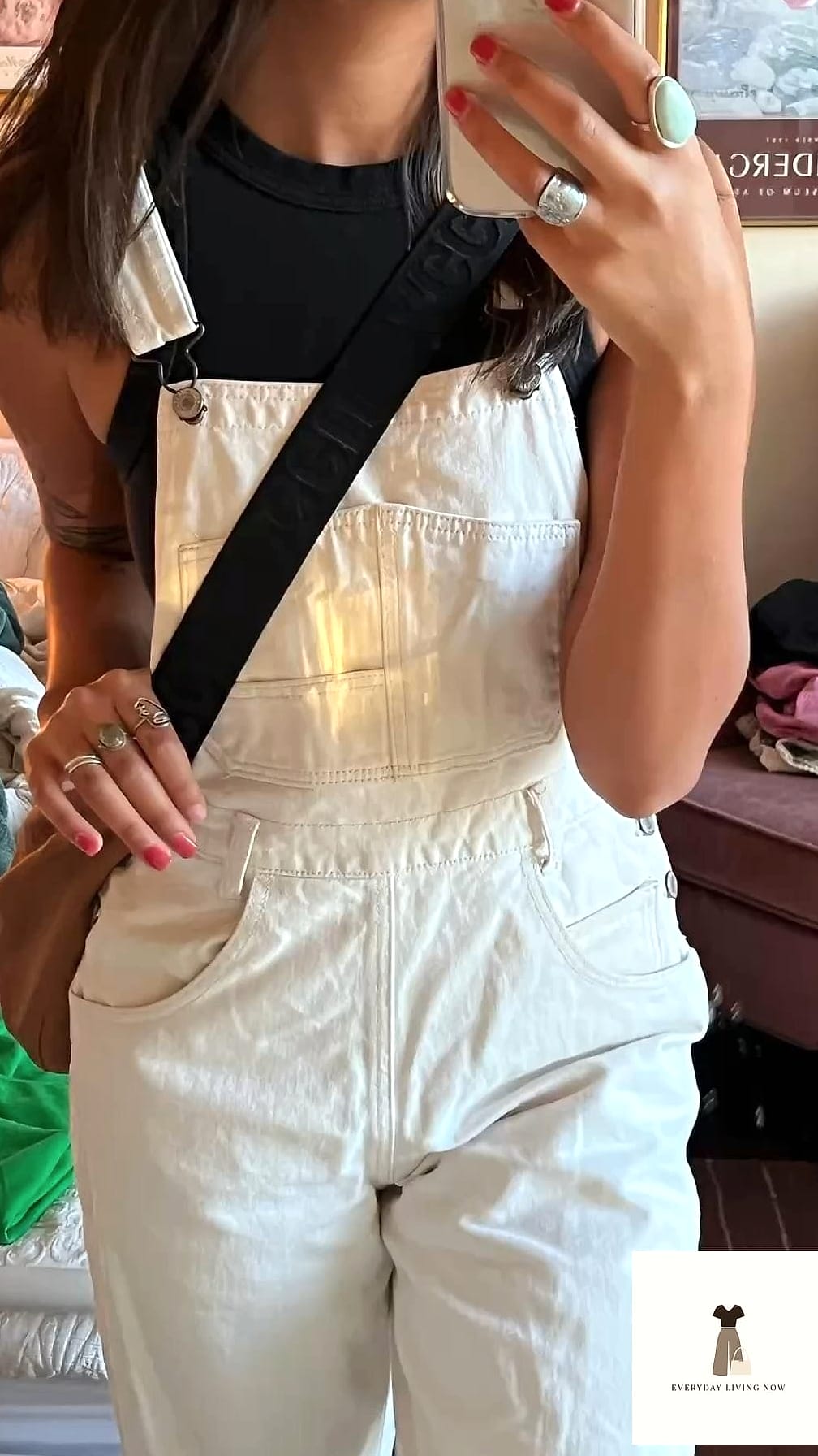 Classic Denim Overalls with a White Tee