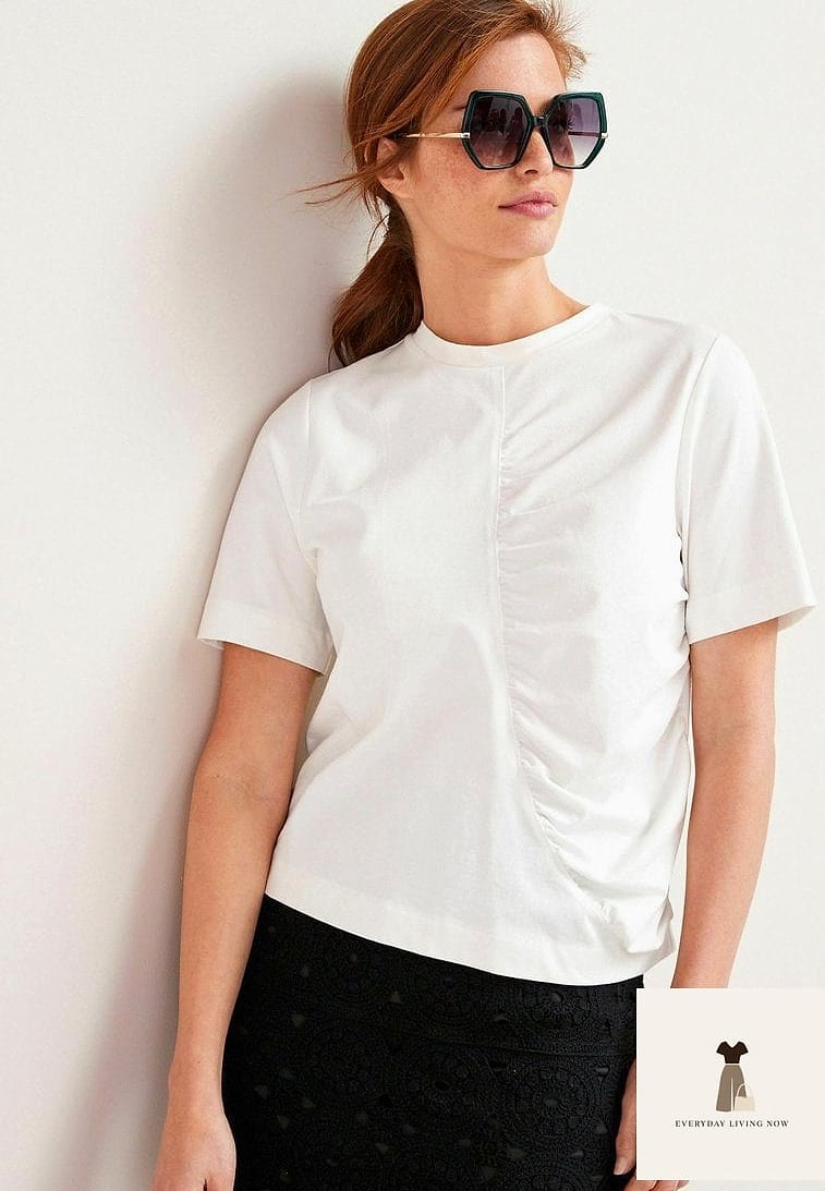 The Classic White Tee and Straight-Leg Jeans