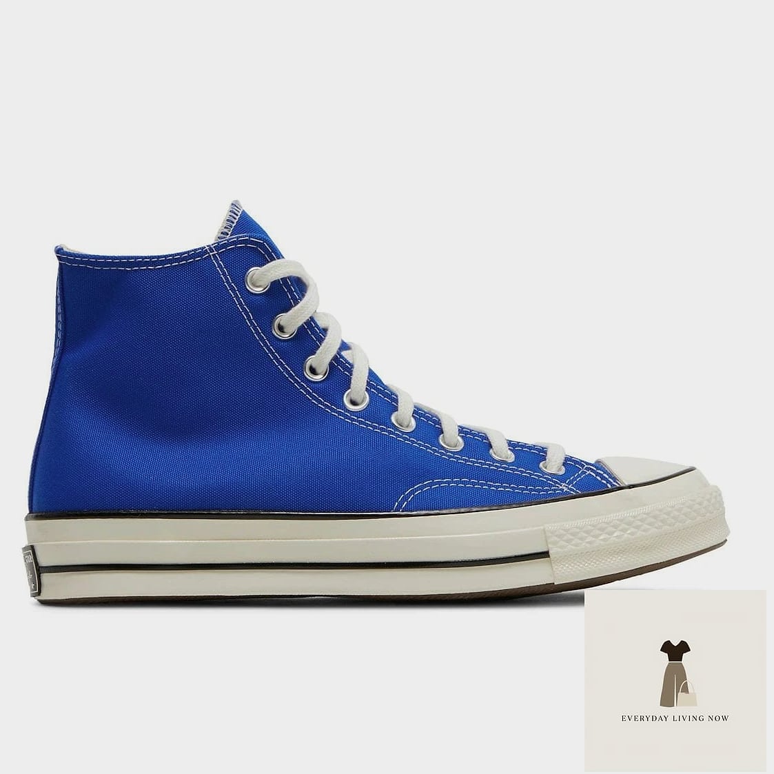 Cobalt Blue Dress and White Converse
