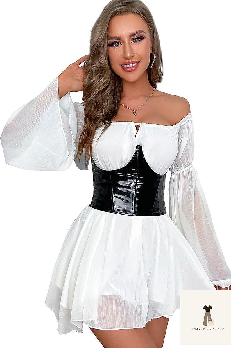 21 Lingerie Outfit That Are Trending Right Now 12 The Corset Dress Moment