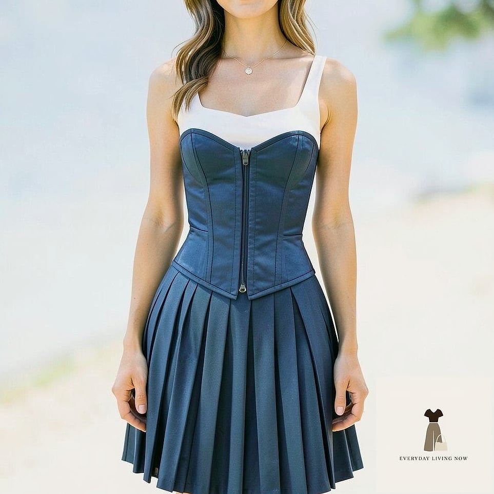 Corset-Inspired Tennis Top