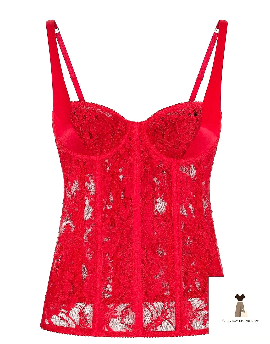 21 Lingerie Outfit That Are Trending Right Now 2 The Corset Top and Wide-Leg Trousers Combo