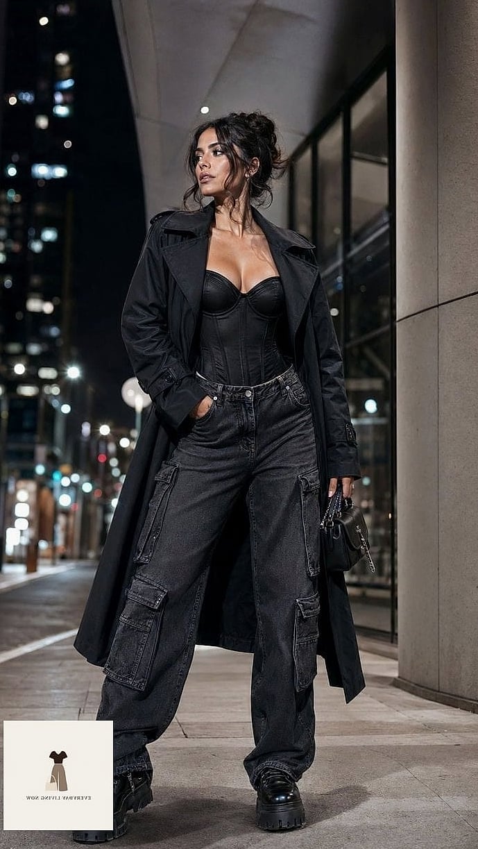 29 Rainy Day Outfit That Are Breathtakingly Beautiful 12 Corset Top Layered Under A Blazer
