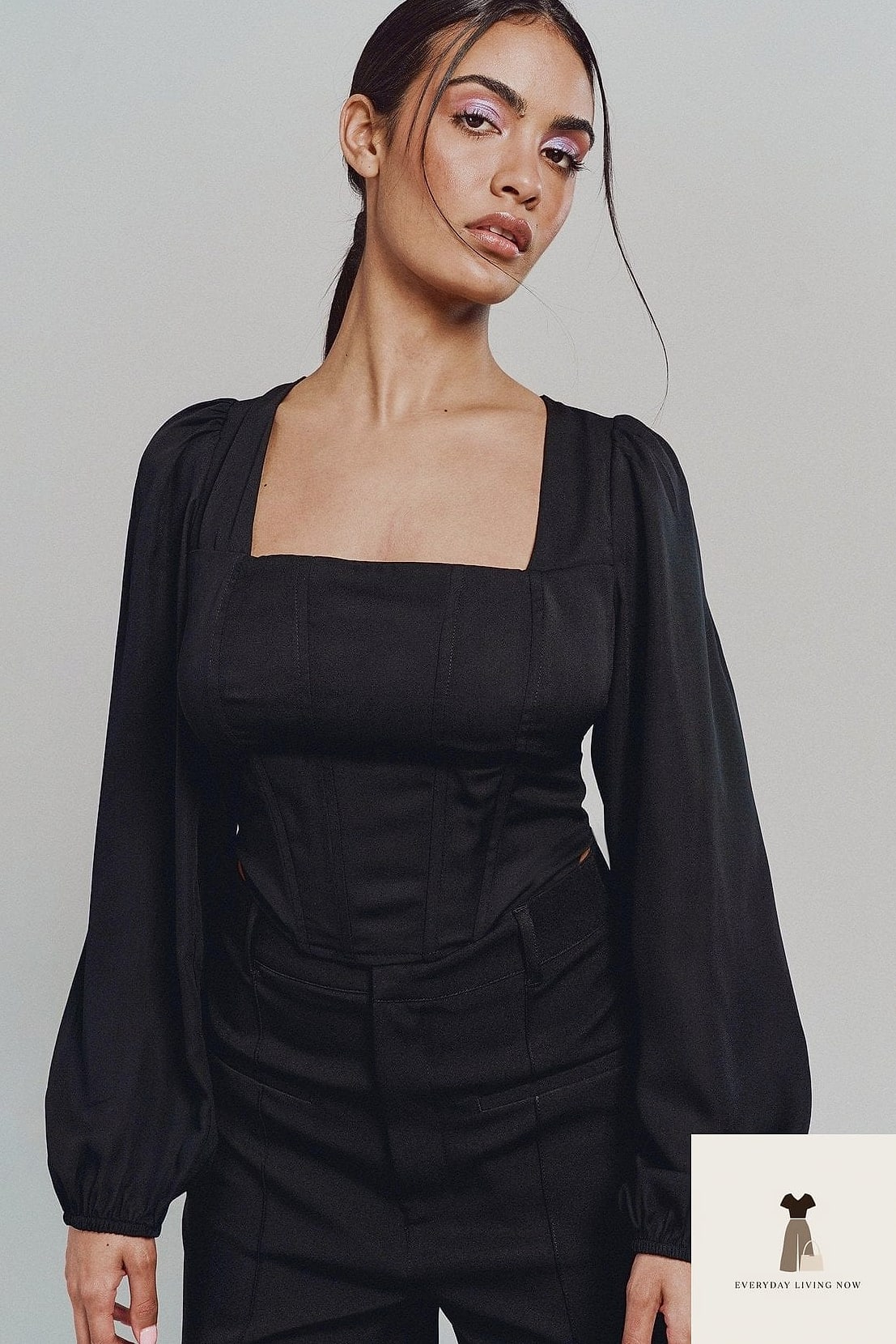 Corset Top Under a Blazer