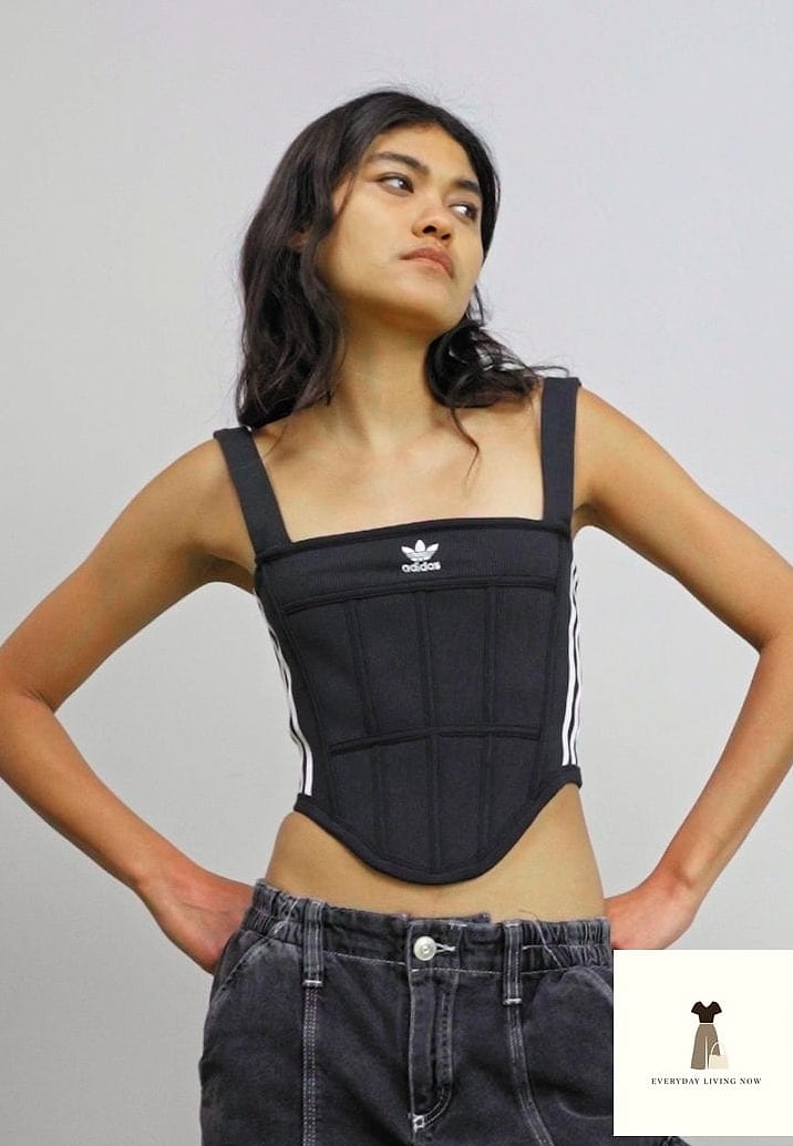 Corset Top and Straight Jeans