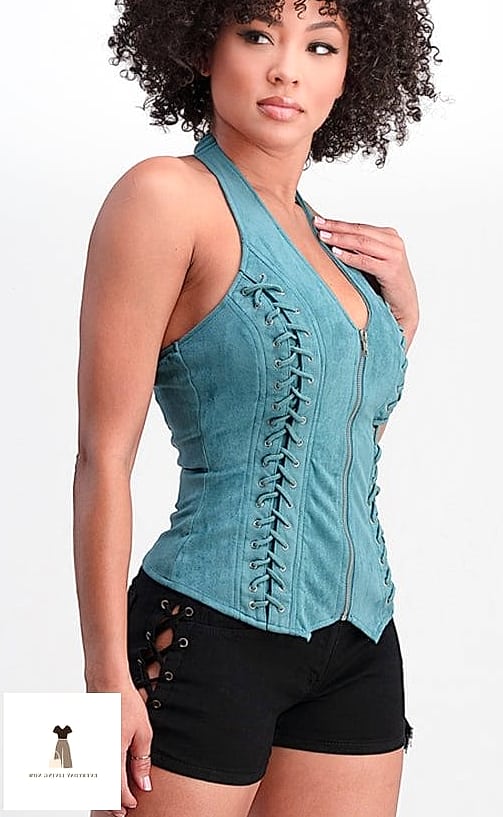 Corset Top with Biker Shorts