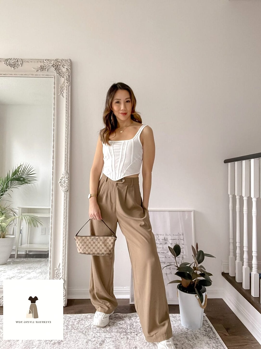 Corset Top Under a Blazer