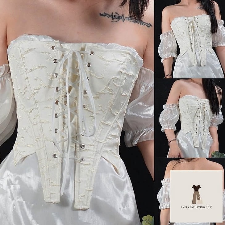 Corset Top and Denim Shorts