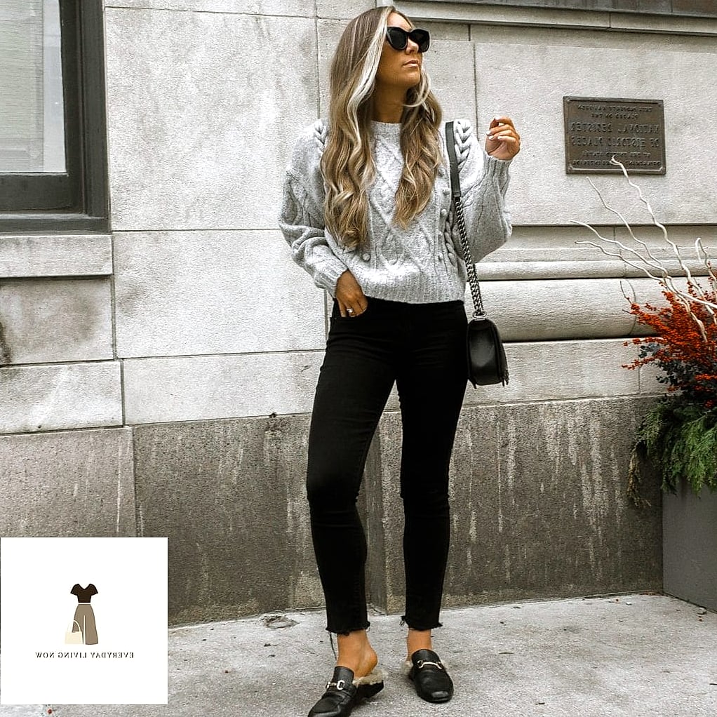 Cozy Weekend Look With Chunky Knits and Beanies