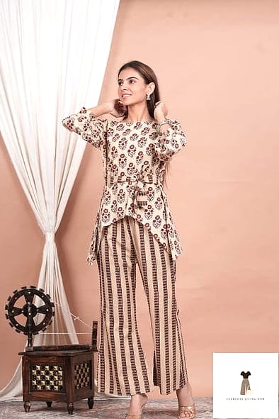 Cream Corduroy Set for a Bridal Shower or Wedding Guest Look