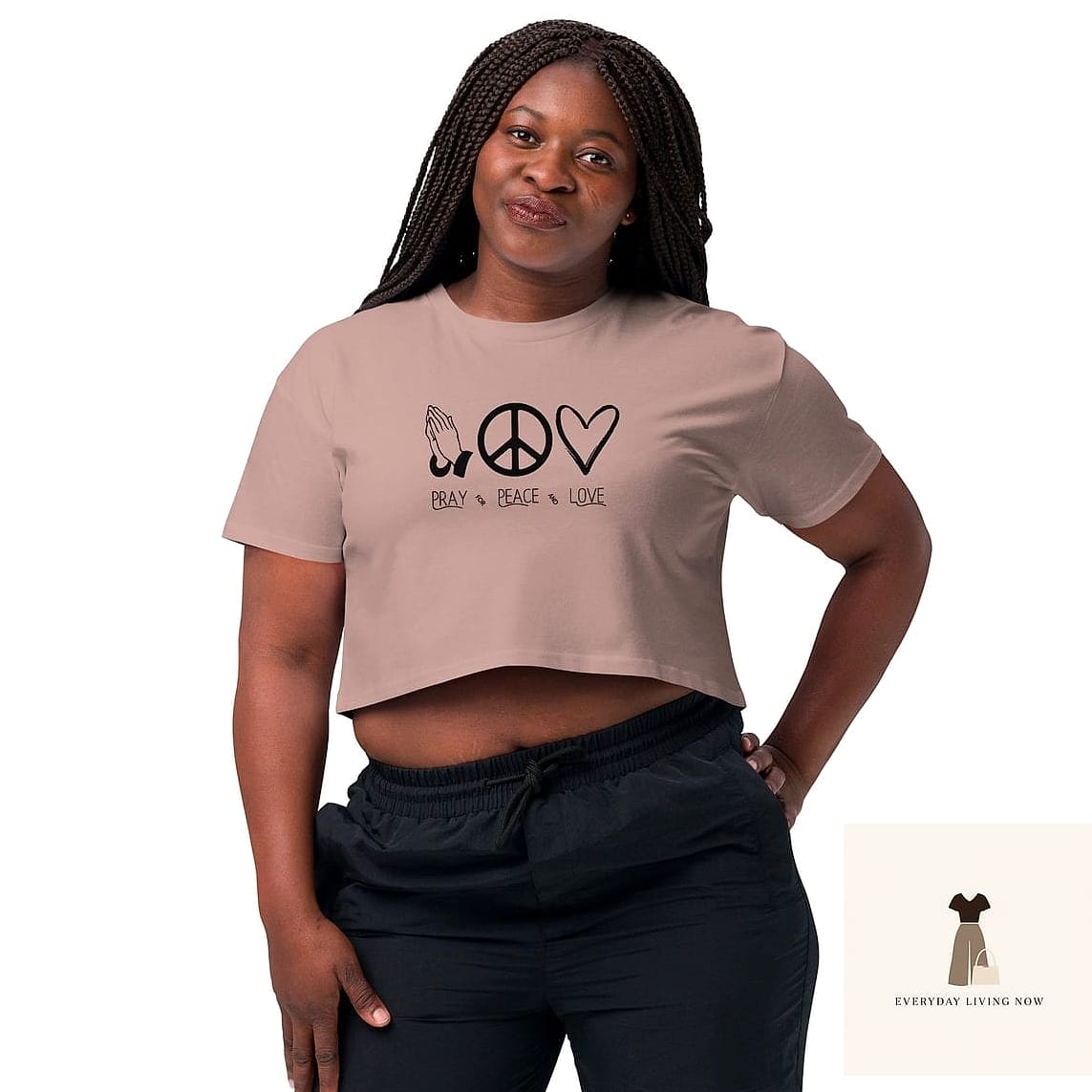 Crop Top and High-Waisted Trouser Combo