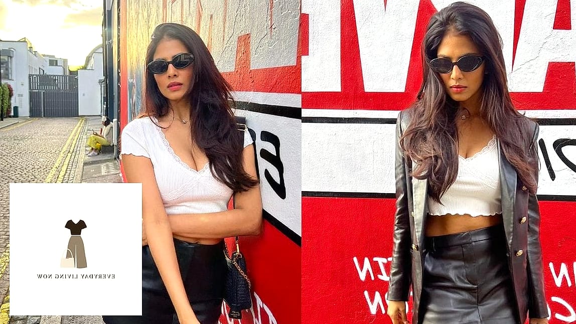 Crop Top Layered Under a Blazer