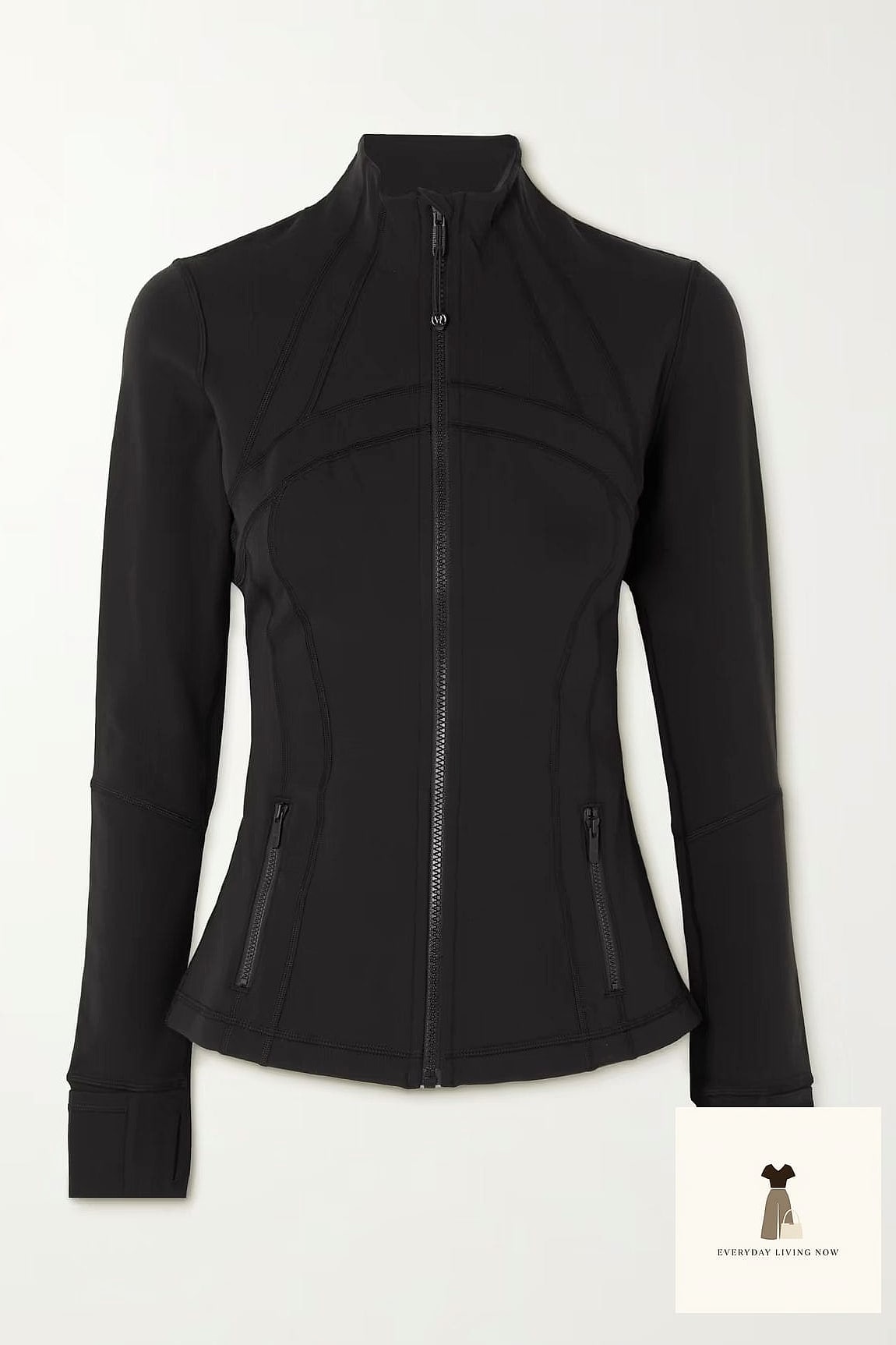 24 Lululemon Outfit That Every Stylist Needs to See 4 Define Jacket Layered Over a Slip Dress