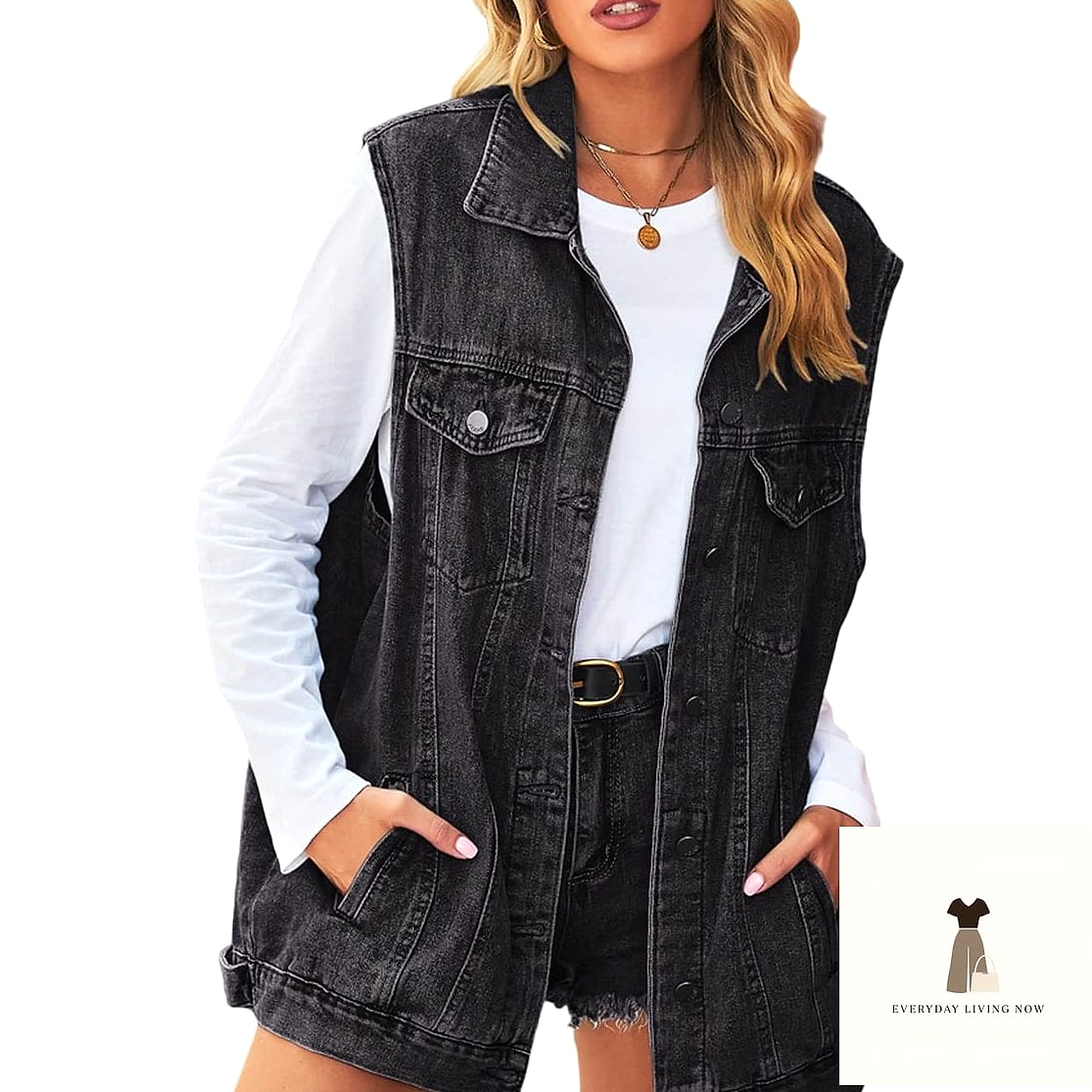 22 Vegas Outfit Ideas Every Woman Needs to See 14 Denim on Denim, Elevated