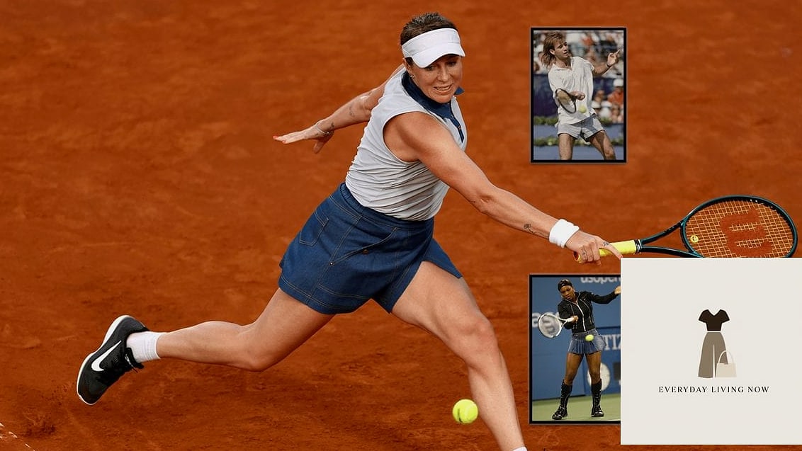 Denim-Inspired Tennis Skort